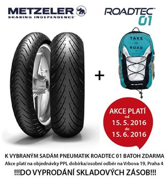 K vybraným sadám pneumatik Metzeler Roadtec 01 batoh Deuter ZDARMA